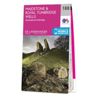 Wandelkaart - Topografische kaart 188 Landranger Maidstone & Royal Tunbridge Wells | Ordnance Survey - thumbnail