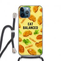 Eat Balanced: iPhone 13 Pro Max Transparant Hoesje met koord