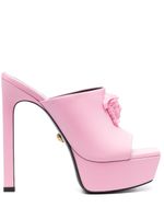 Versace mules La Medusa 140 mm à plateforme - Rose