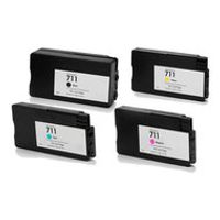 Huismerk HP 711 Inktcartridges Multipack (zwart + 3 kleuren) Huismerk HP 711 Inktcartridges Multipack (zwart + 3 kleuren)
