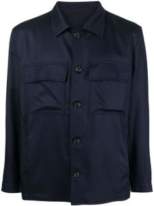 Lardini veste chemise à poches à rabat - Bleu