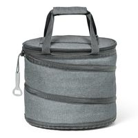 Opvouwbare koeltas grijs/grijs 30 x 26 cm 15 liter