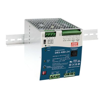 MEAN WELL DRS-480-24 DIN-rail netvoeding 24 V 20 A 480 W Aantal uitgangen:1 x Inhoud 1 stuk(s)