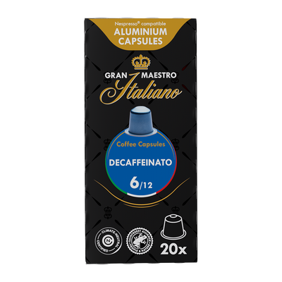 Gran Maestro Italiano Decaffeinato - 20 koffiecups
