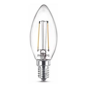 Philips LED Kaars Transparant - 15 W - E14 - warmwit licht