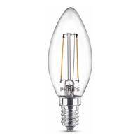 Philips LED Kaars Transparant - 15 W - E14 - warmwit licht