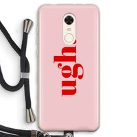 Ugh: Xiaomi Redmi 5 Transparant Hoesje met koord