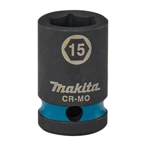 Makita E-16112 Impact Black Krachtdop 1/2" kort | 15 mm