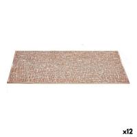Placemat Kinvara Roze Plastic 30 % Polyester 45 x 0,01 x 30 cm 30 x 0,001 x 45 cm (12 Stuks)