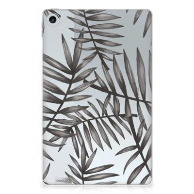 Lenovo Tab M10 Plus (3e generatie) | Siliconen hoesje | Leaves Grey Lenovo Tab M10 Plus (3e generatie) | Siliconen hoesje | Leaves Grey