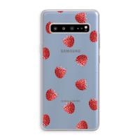 Framboosjes: Samsung Galaxy S10 5G Transparant Hoesje