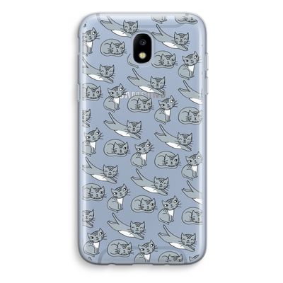 Poezen: Samsung Galaxy J5 (2017) Transparant Hoesje