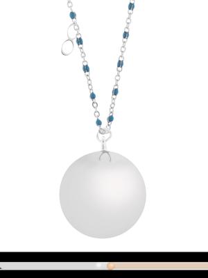 Proud MaMa Zwangerschapsketting Babybel Ketting Mother Fine silver/blu
