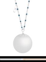 Proud MaMa Zwangerschapsketting Babybel Ketting Mother Fine silver/blu
