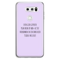 Tequila: LG V30 Transparant Hoesje