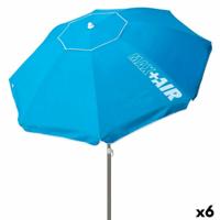 Parasol Aktive Blauw Staal 200 x 205 x 200 cm (6 Stuks)