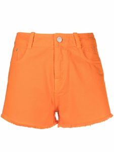 Kenzo short en jean à bords francs - Orange