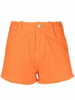 Kenzo short en jean à bords francs - Orange - thumbnail