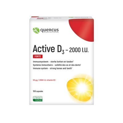 Quercus Botten,Spieren & Gewrichten Active D3-2000 I.U. 100Capsules Quercus Botten,Spieren & Gewrichten Active D3-2000 I.U. 100Capsules