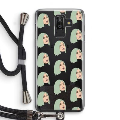 King Kylie: Samsung Galaxy J8 (2018) Transparant Hoesje met koord