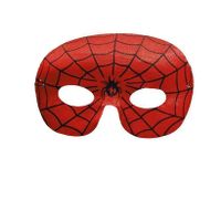 Spinnenheld oogmasker rood verkleed accessoire   -