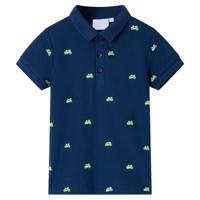 VidaXL Kinderpoloshirt 92 marineblauw