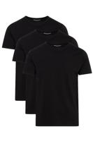 Tommy Hilfiger T-shirts V-hals stretch 3-pack zwart