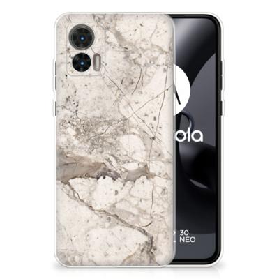 Motorola Edge 30 Neo | TPU | Siliconen hoesje | Marmer Beige