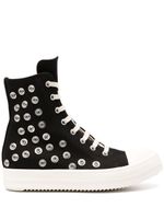 Rick Owens DRKSHDW baskets montantes à bout contrastant - Noir