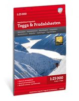 Wandelkaart Hoyfjellskart Sogndal: Togga og Frudalshesten | Noorwegen | Calazo Wandelkaart Hoyfjellskart Sogndal: Togga og Frudalshesten | Noorwegen | Calazo
