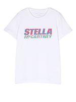 Stella McCartney Kids t-shirt à logo imprimé - Blanc