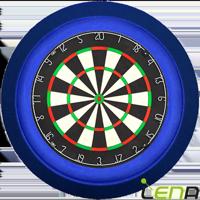 Lena Dartbord Verlichting Deluxe Blauw