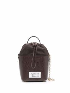 Maison Margiela sac seau 5AC à patch logo - Marron