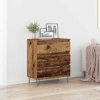 Dressoir met lade Oud hout 60 x 35 x 70 cm Bewerkt hout