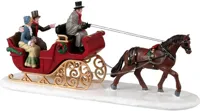 Lemax scenic sleigh ride kerstdorp tafereel Caddington Village 2023