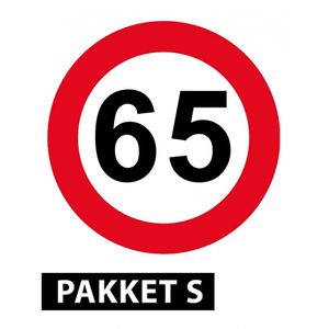 65 jaar versiering pakket klein