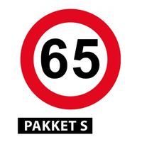 65 jaar versiering pakket klein