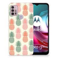 Motorola Moto G30 | G10 | Siliconen Case | Ananas