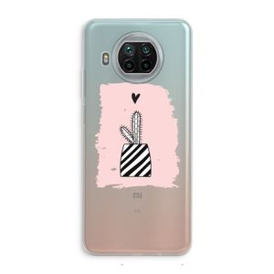 Zwart-wit cactus: Xiaomi Mi 10T Lite 5G Transparant Hoesje
