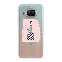 Zwart-wit cactus: Xiaomi Mi 10T Lite 5G Transparant Hoesje