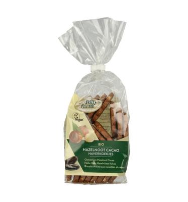 Haverkoekjes hazelnoot-cacao bio
