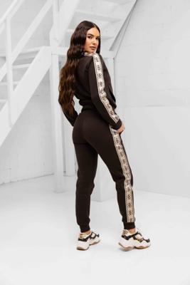 Guess Brittney Trainingspak Dames Bruin - Maat XS - Kleur: Bruin | Soccerfanshop