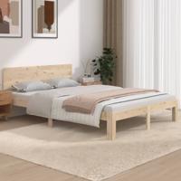 Bedframe massief hout 135x190 cm