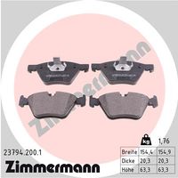 Remblokkenset, schijfrem ZIMMERMANN, u.a. fÃ¼r BMW