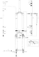 ROCKSHOX verende voorvork "lyrik ultimate flight attendant" 27,5"+ / 29" boost susp.fork rs lyrik ult. fa 27,5"/29" 160mm bl.