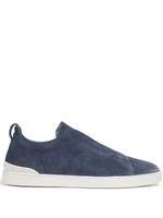 Zegna baskets Triple Stitch - Bleu - thumbnail