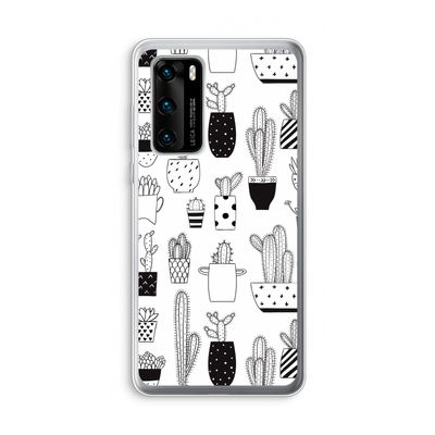 Cactusmotief: Huawei P40 Transparant Hoesje