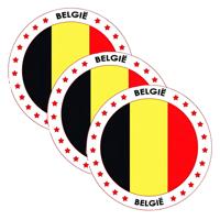 Bierviltjes Belgie - 75x stuks - landenthema - versiering - onderzetter