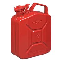 Pro Plus Metalen jerrycan - 5 liter - rood - geschikt voor brandstof - benzine / diesel