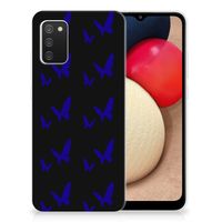 Samsung Galaxy A02s TPU bumper Vlinder Patroon - thumbnail